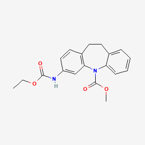 molecular formula C19H20N2O4 B5505248 methyl 3-[(ethoxycarbonyl)amino]-10,11-dihydro-5H-dibenzo[b,f]azepine-5-carboxylate 