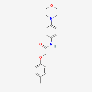 2-(4-methylphenoxy)-N-[4-(4-morpholinyl)phenyl]acetamide