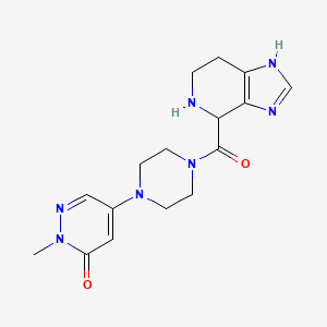 2-methyl-5-[4-(4,5,6,7-tetrahydro-1H-imidazo[4,5-c]pyridin-4-ylcarbonyl)-1-piperazinyl]-3(2H)-pyridazinone dihydrochloride