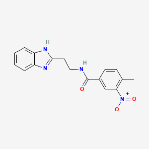 N-[2-(1H-benzimidazol-2-yl)ethyl]-4-methyl-3-nitrobenzamide