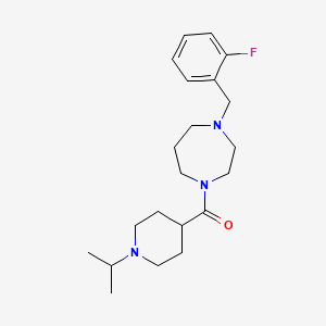 1-(2-fluorobenzyl)-4-[(1-isopropyl-4-piperidinyl)carbonyl]-1,4-diazepane