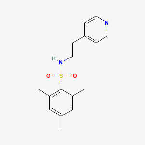 2,4,6-trimethyl-N-[2-(4-pyridinyl)ethyl]benzenesulfonamide