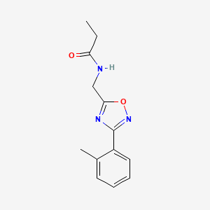 N-{[3-(2-methylphenyl)-1,2,4-oxadiazol-5-yl]methyl}propanamide