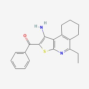 (1-amino-5-ethyl-6,7,8,9-tetrahydrothieno[2,3-c]isoquinolin-2-yl)(phenyl)methanone
