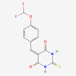 5-[4-(difluoromethoxy)benzylidene]-2-thioxodihydro-4,6(1H,5H)-pyrimidinedione