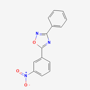 molecular formula C14H9N3O3 B5505464 5-(3-nitrophenyl)-3-phenyl-1,2,4-oxadiazole 