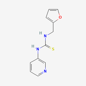molecular formula C11H11N3OS B5505577 N-(2-FURYLMETHYL)-N'-(3-PYRIDYL)THIOUREA 