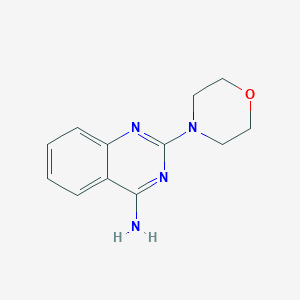 molecular formula C12H14N4O B5505768 2-Morpholinoquinazolin-4-amine CAS No. 41078-28-8