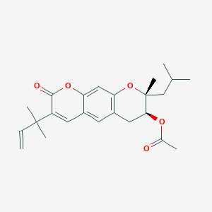 molecular formula C24H30O5 B055058 Shijiaocaolactone A CAS No. 122739-12-2