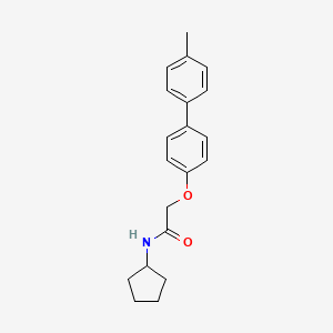 molecular formula C20H23NO2 B5506331 N-cyclopentyl-2-[4-(4-methylphenyl)phenoxy]acetamide 