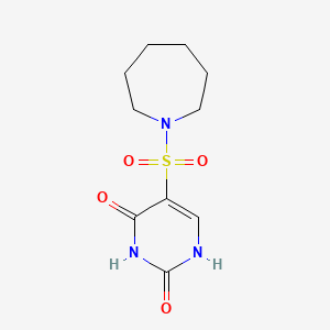 molecular formula C10H15N3O4S B5507029 5-(AZEPANE-1-SULFONYL)-2-HYDROXY-3,4-DIHYDROPYRIMIDIN-4-ONE 