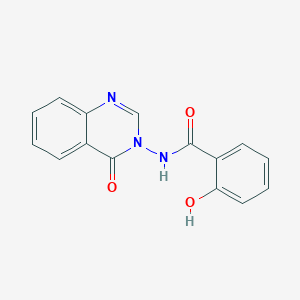 Benzamide, 2-hydroxy-N-(4-oxo-3(4H)-quinazolinyl)-