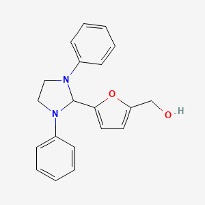 molecular formula C20H20N2O2 B5507396 [5-(1,3-Diphenylimidazolidin-2-yl)furan-2-yl]methanol 