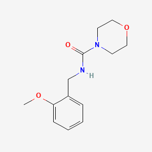 molecular formula C13H18N2O3 B5507808 N-[(2-methoxyphenyl)methyl]morpholine-4-carboxamide 