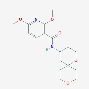 molecular formula C17H24N2O5 B5507948 N-1,9-dioxaspiro[5.5]undec-4-yl-2,6-dimethoxynicotinamide 