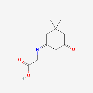 molecular formula C10H15NO3 B5508464 2-[(3,3-Dimethyl-5-oxocyclohexylidene)amino]acetic acid CAS No. 5483-65-8
