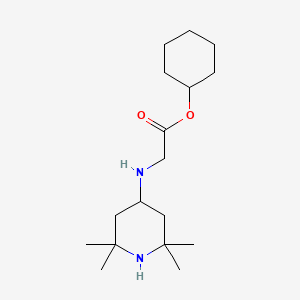molecular formula C17H32N2O2 B5508520 cyclohexyl 2-[(2,2,6,6-tetramethyl-4-piperidyl)amino]acetate 