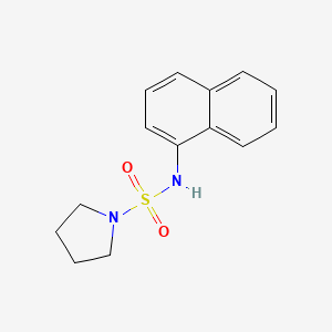 molecular formula C14H16N2O2S B5508644 Naphthyl(pyrrolidinylsulfonyl)amine 