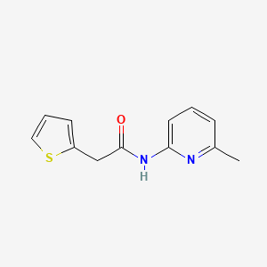 molecular formula C12H12N2OS B5508663 N-(6-methylpyridin-2-yl)-2-(thiophen-2-yl)acetamide CAS No. 349432-68-4