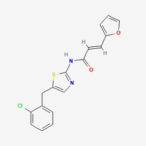molecular formula C17H13ClN2O2S B5508666 N-(5-(2-CHLOROBENZYL)-1,3-THIAZOL-2-YL)-3-(2-FURYL)ACRYLAMIDE 
