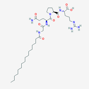molecular formula C34H62N8O7 B550875 Palmitoyl Tetrapeptide-7 CAS No. 221227-05-0