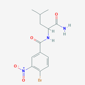 molecular formula C13H16BrN3O4 B5508797 N~2~-(4-bromo-3-nitrobenzoyl)leucinamide CAS No. 1037237-48-1