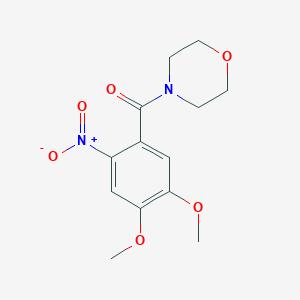 molecular formula C13H16N2O6 B5508854 Morpholine, 4-(4,5-dimethoxy-2-nitrobenzoyl)- CAS No. 61212-72-4
