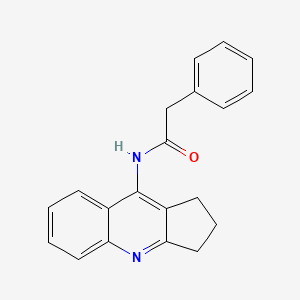 molecular formula C20H18N2O B5509057 N-(2,3-dihydro-1H-cyclopenta[b]quinolin-9-yl)-2-phenylacetamide 