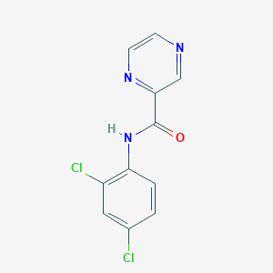 molecular formula C11H7Cl2N3O B5509378 N-(2,4-dichlorophenyl)pyrazine-2-carboxamide 