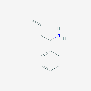 molecular formula C10H13N B055094 (1R)-1-phenylbut-3-en-1-amine CAS No. 115224-13-0