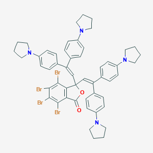 3,3-Bis[2,2-bis[4-(1-pyrrolidinyl)phenyl]vinyl]-4,5,6,7-tetrabromophthalide