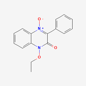 molecular formula C16H14N2O3 B5510067 1-ethoxy-3-phenylquinoxalin-2(1H)-one 4-oxide 