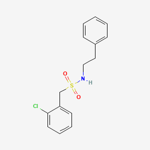 molecular formula C15H16ClNO2S B5510189 1-(2-chlorophenyl)-N-(2-phenylethyl)methanesulfonamide 