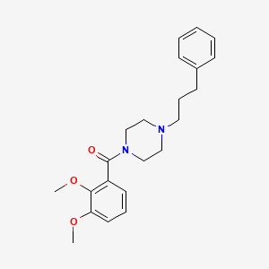 molecular formula C22H28N2O3 B5510488 (2,3-DIMETHOXYPHENYL)[4-(3-PHENYLPROPYL)PIPERAZINO]METHANONE 