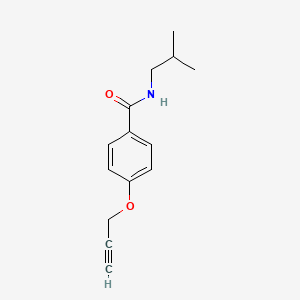 molecular formula C14H17NO2 B5510513 N-isobutyl-4-(2-propyn-1-yloxy)benzamide 