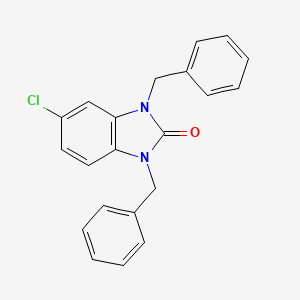 molecular formula C21H17ClN2O B5510813 1,3-Dibenzyl-5-chlorobenzimidazol-2-one CAS No. 5357-09-5