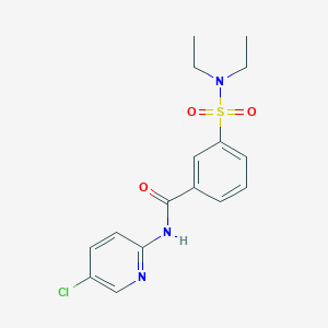 molecular formula C16H18ClN3O3S B5510864 N-(5-Chloro-pyridin-2-yl)-3-diethylsulfamoyl-benzamide 