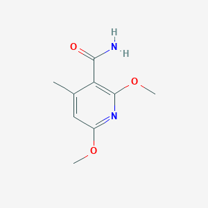 molecular formula C9H12N2O3 B5511021 2,6-Dimethoxy-4-methylpyridine-3-carboxamide 