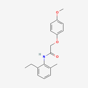 molecular formula C18H21NO3 B5511076 N-(2-ethyl-6-methylphenyl)-2-(4-methoxyphenoxy)acetamide 