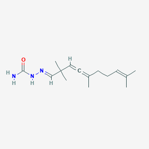 molecular formula C15H25N3O B5511329 2,2,5,9-tetramethyl-3,4,8-decatrienal semicarbazone 