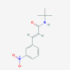 molecular formula C13H16N2O3 B5511451 (E)-N-(TERT-BUTYL)-3-(3-NITROPHENYL)-2-PROPENAMIDE 