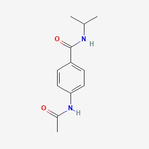 molecular formula C12H16N2O2 B5511627 4-(Acetylamino)-n-(propan-2-yl)benzamide 