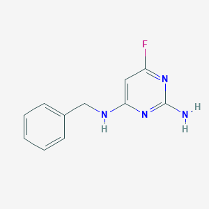 molecular formula C11H11FN4 B5511683 N~4~-benzyl-6-fluoropyrimidine-2,4-diamine 