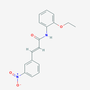 molecular formula C17H16N2O4 B5511803 N-(2-ethoxyphenyl)-3-(3-nitrophenyl)acrylamide 