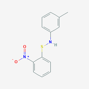 molecular formula C13H12N2O2S B5511807 3-methyl-N-[(2-nitrophenyl)sulfanyl]aniline 