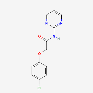 molecular formula C12H10ClN3O2 B5511848 2-(4-chlorophenoxy)-N-(pyrimidin-2-yl)acetamide 