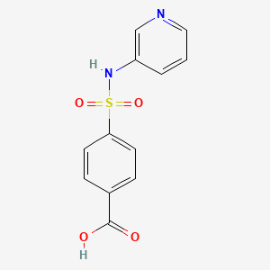 molecular formula C12H10N2O4S B5512015 4-(Pyridin-3-ylsulfamoyl)benzoic acid 