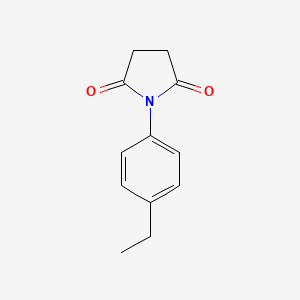 molecular formula C12H13NO2 B5512044 2,5-Pyrrolidinedione, 1-(4-ethylphenyl)- CAS No. 72601-54-8
