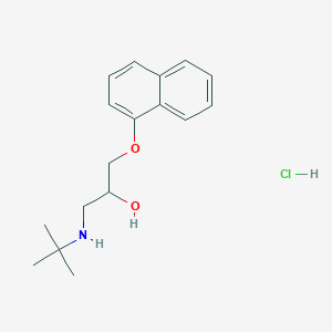 molecular formula C17H24ClNO2 B055121 (+/-)-2'-Methylpropranolol Hydrochloride CAS No. 15230-34-9