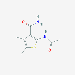 molecular formula C9H12N2O2S B5512165 2-Acetamido-4,5-dimethylthiophene-3-carboxamide 